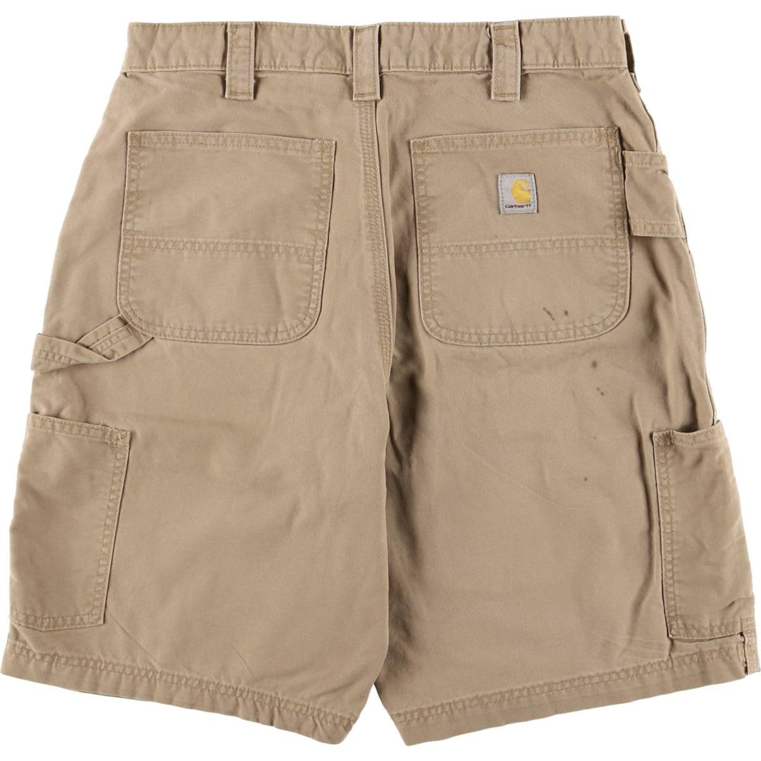Carhartt Loose Fit Duck Work Shorts, Men's Size 34 cotton ocher yellow type Vintage Second Hand