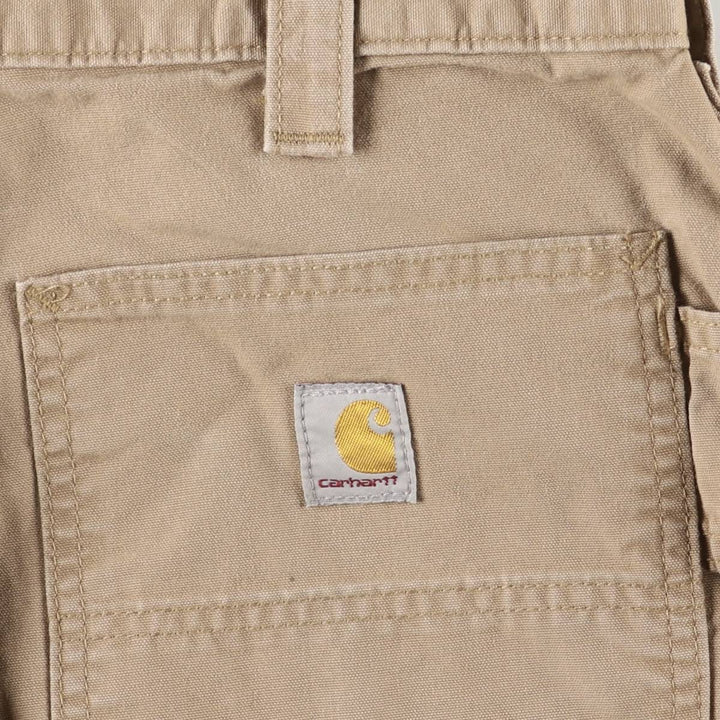 Carhartt Loose Fit Duck Work Shorts, Men's Size 34 cotton ocher yellow type Vintage Second Hand
