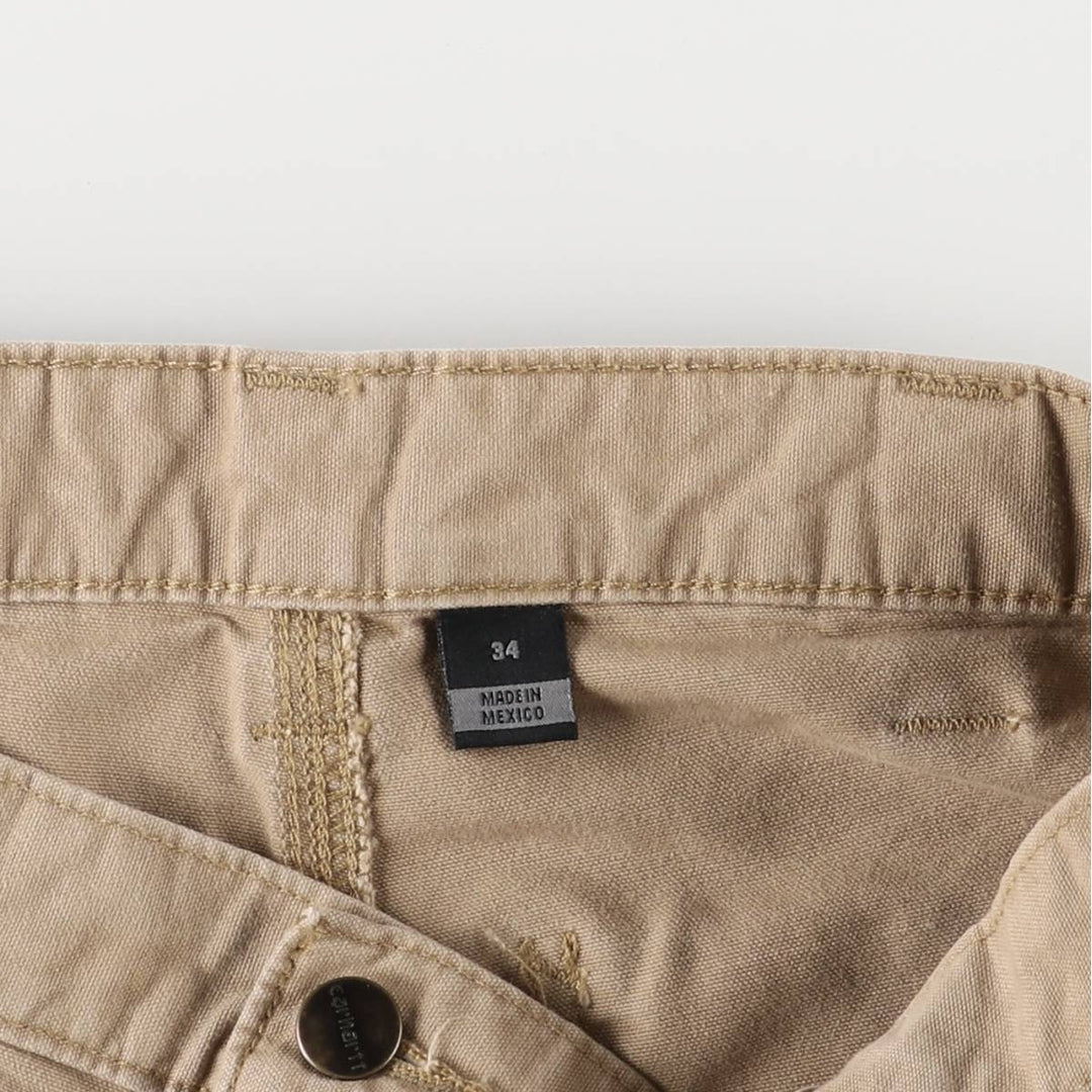 Carhartt Loose Fit Duck Work Shorts, Men's Size 34 cotton ocher yellow type Vintage Second Hand