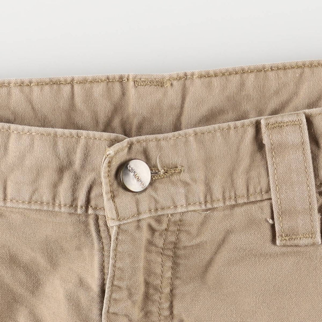 Carhartt Loose Fit Duck Work Shorts, Men's Size 34 cotton ocher yellow type Vintage Second Hand