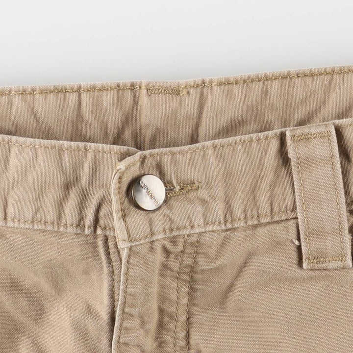 Carhartt Loose Fit Duck Work Shorts, Men's Size 34 cotton ocher yellow type Vintage Second Hand