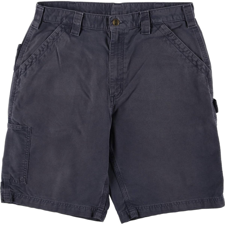 Carhartt Original Fit Duck Work Shorts, Men's Size 34 cotton navy blue type Vintage Second Hand
