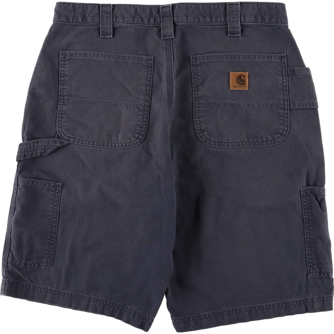 Carhartt Original Fit Duck Work Shorts, Men's Size 34 cotton navy blue type Vintage Second Hand