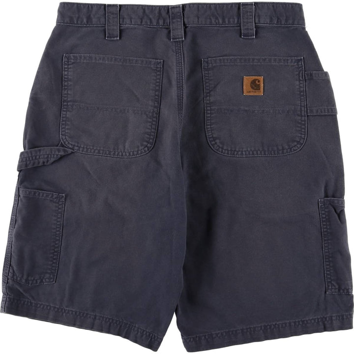 Carhartt Original Fit Duck Work Shorts, Men's Size 34 cotton navy blue type Vintage Second Hand