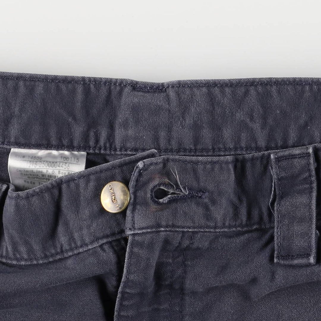 Carhartt Original Fit Duck Work Shorts, Men's Size 34 cotton navy blue type Vintage Second Hand