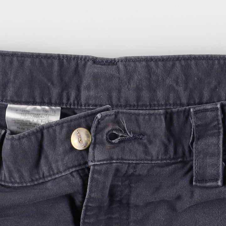Carhartt Original Fit Duck Work Shorts, Men's Size 34 cotton navy blue type Vintage Second Hand