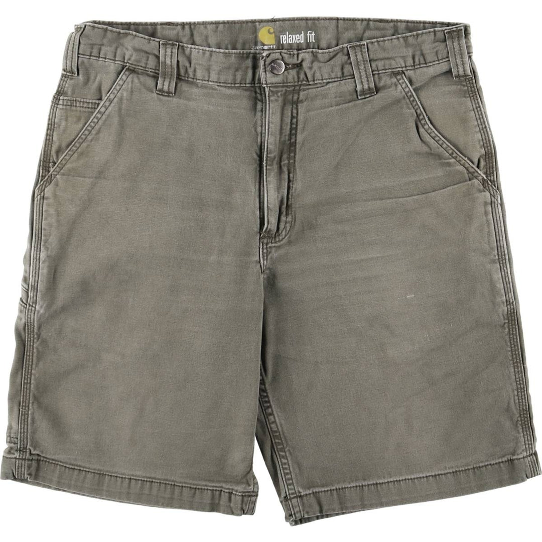 Carhartt Relaxed Fit Duck Work Shorts, Men's Size 36 cotton gray type Vintage Second Hand