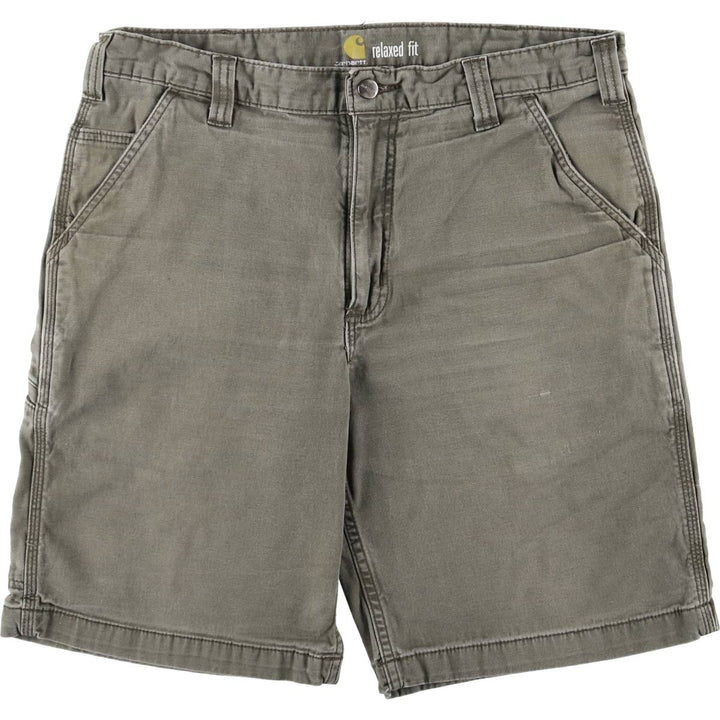 Carhartt Relaxed Fit Duck Work Shorts, Men's Size 36 cotton gray type Vintage Second Hand