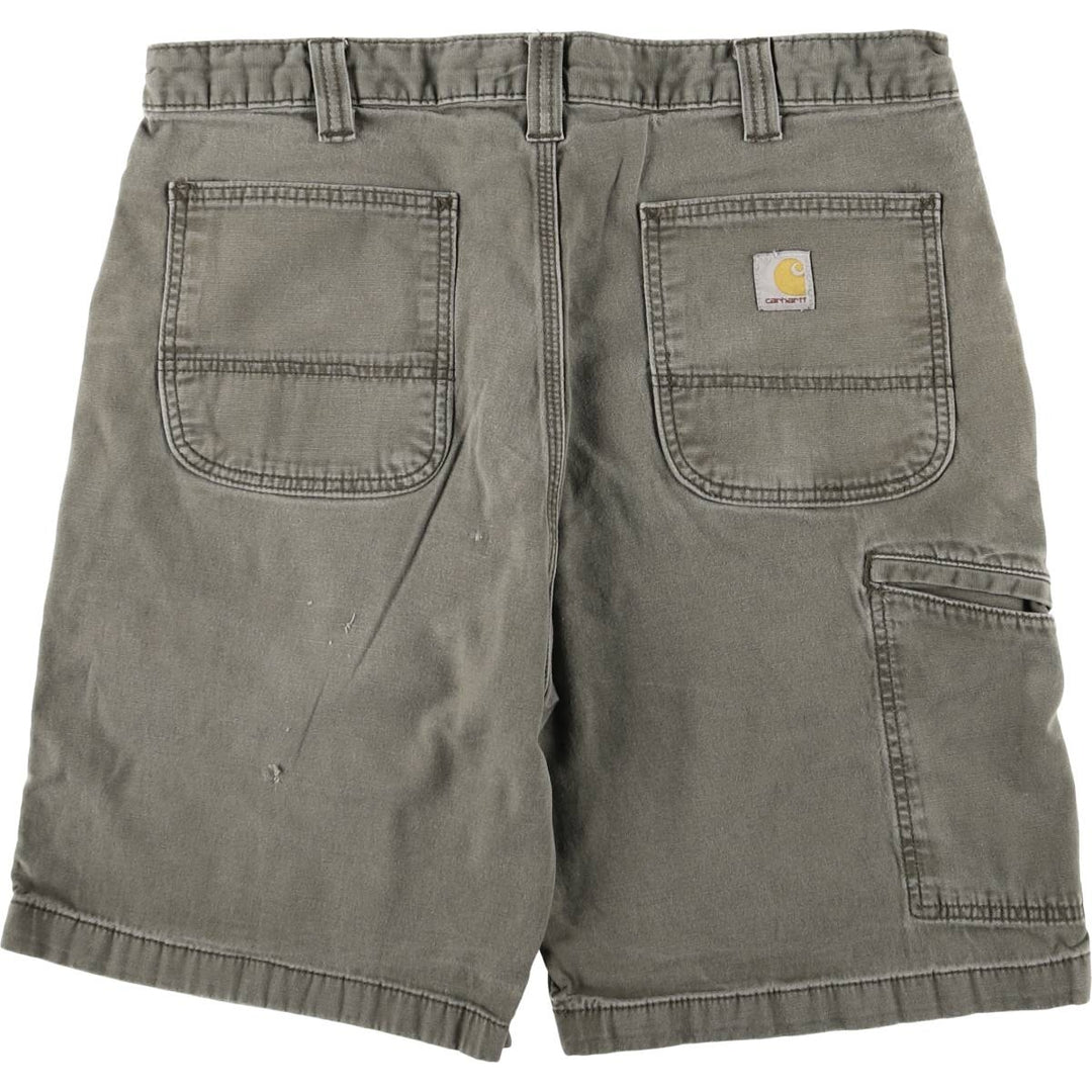 Carhartt Relaxed Fit Duck Work Shorts, Men's Size 36 cotton gray type Vintage Second Hand
