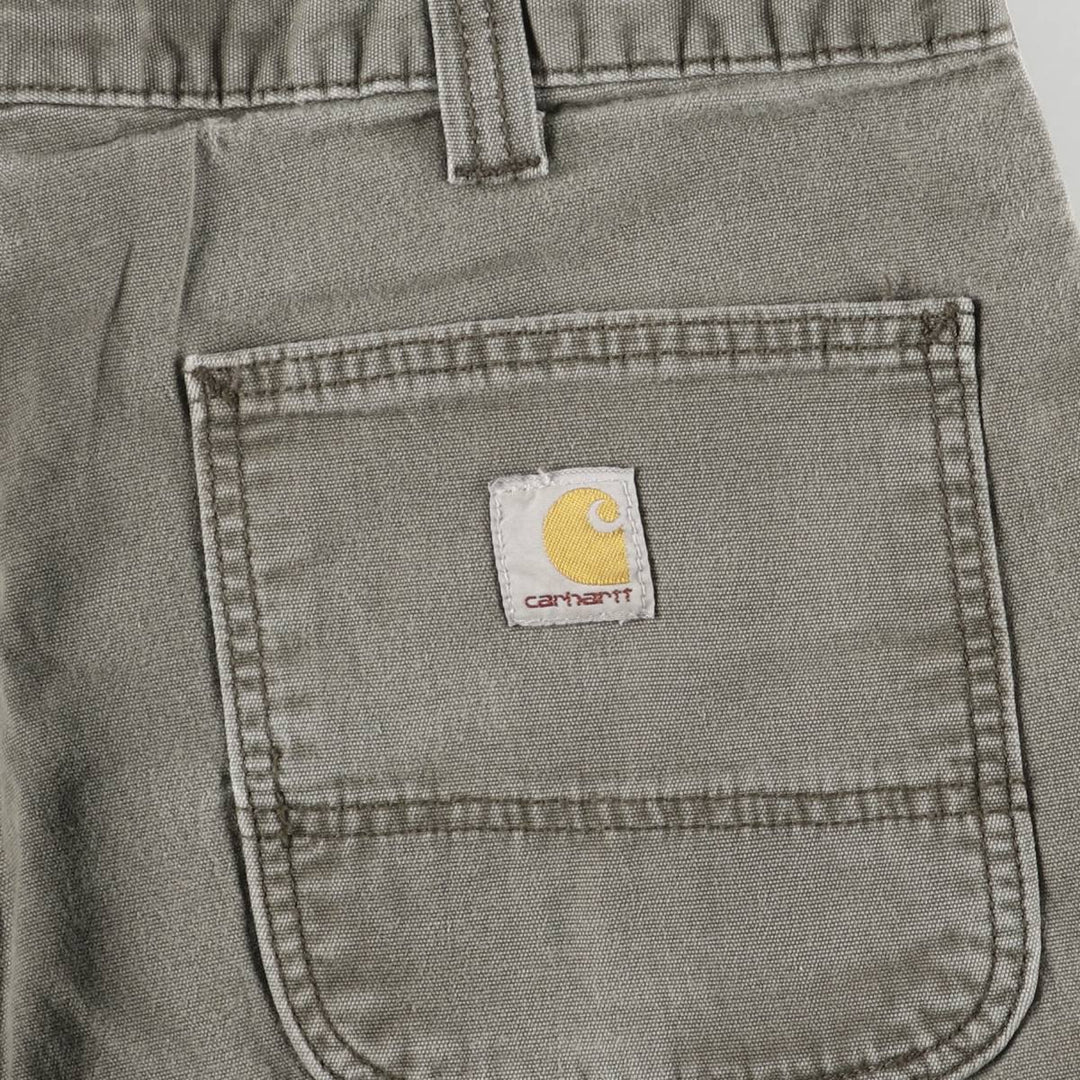 Carhartt Relaxed Fit Duck Work Shorts, Men's Size 36 cotton gray type Vintage Second Hand