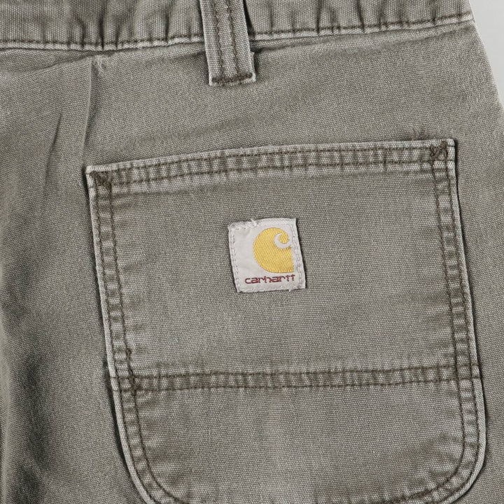 Carhartt Relaxed Fit Duck Work Shorts, Men's Size 36 cotton gray type Vintage Second Hand