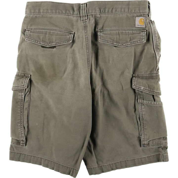 Carhartt Relaxed Fit Duck Cargo Shorts, Men's Size W32 cotton gray type Vintage Second Hand