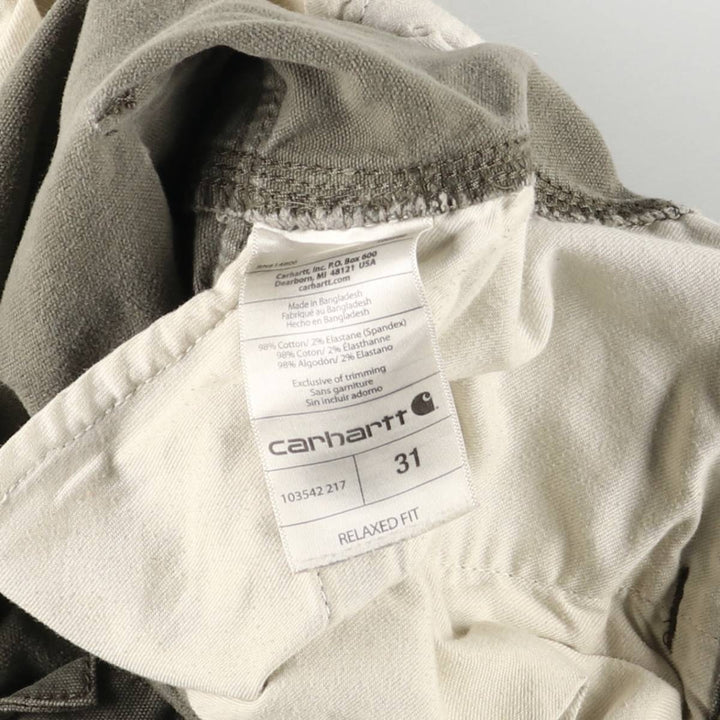 Carhartt Relaxed Fit Duck Cargo Shorts, Men's Size W32 cotton gray type Vintage Second Hand