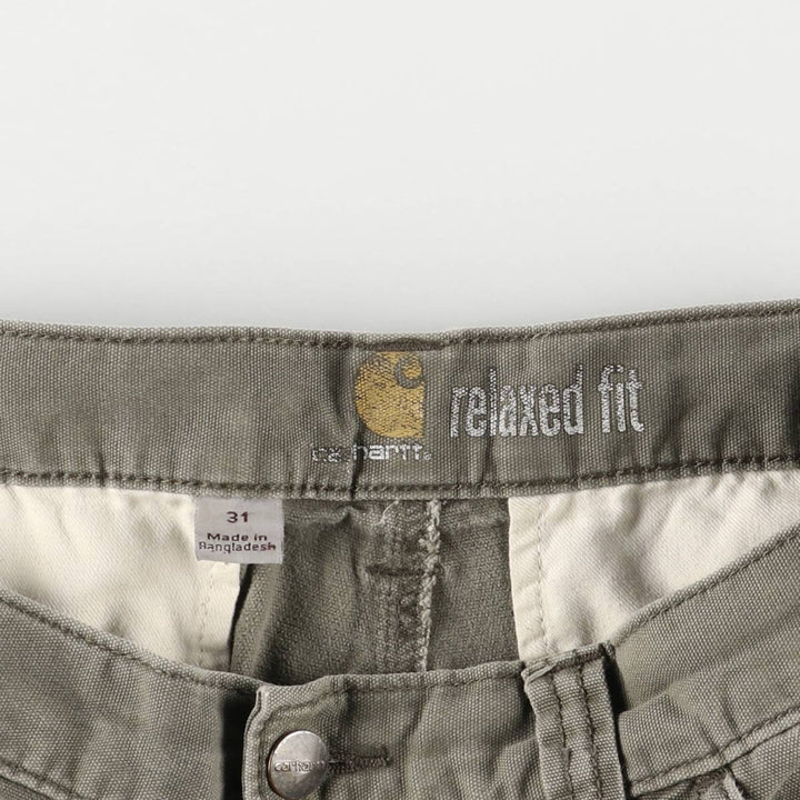 Carhartt Relaxed Fit Duck Cargo Shorts, Men's Size W32 cotton gray type Vintage Second Hand