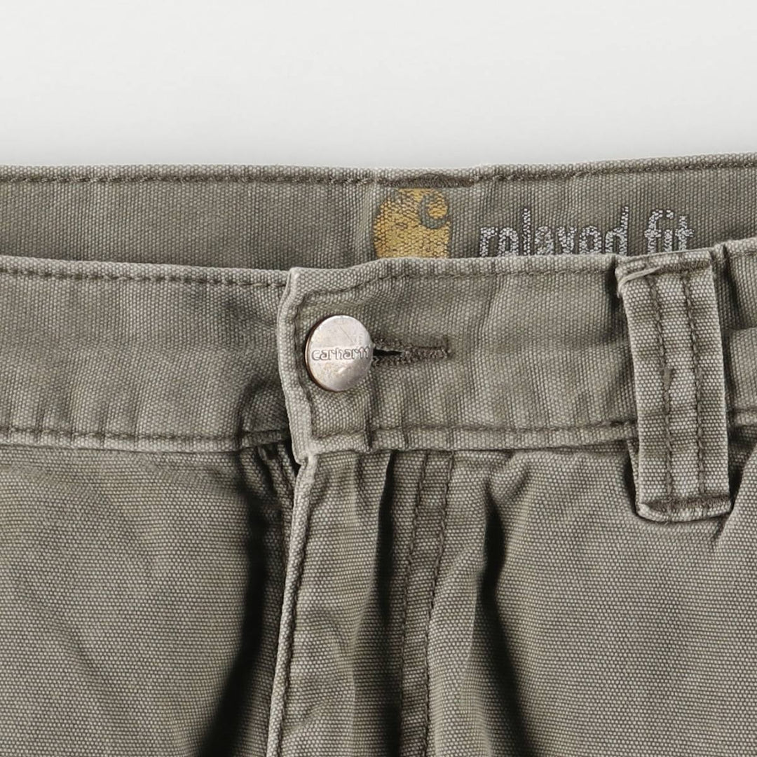 Carhartt Relaxed Fit Duck Cargo Shorts, Men's Size W32 cotton gray type Vintage Second Hand
