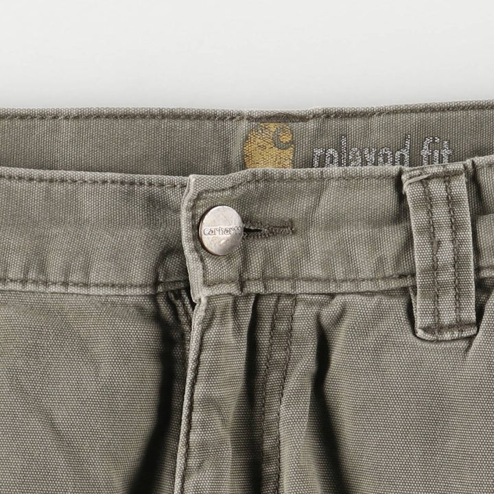 Carhartt Relaxed Fit Duck Cargo Shorts, Men's Size W32 cotton gray type Vintage Second Hand