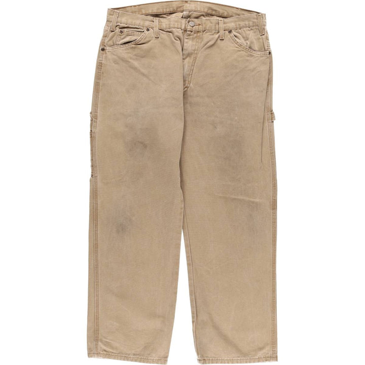 Dickies Relaxed Fit Duck Painter Pants Men's W37 cotton beige type brown Vintage Second Hand