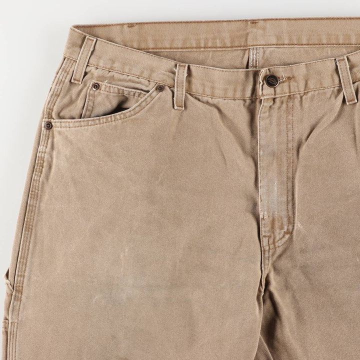 Dickies Relaxed Fit Duck Painter Pants Men's W37 cotton beige type brown Vintage Second Hand