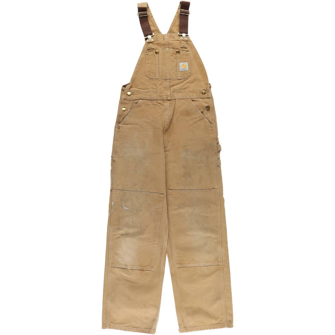 Carhartt Double Knee Duck Overalls, Men's, Size W33 cotton brown type Vintage Second Hand
