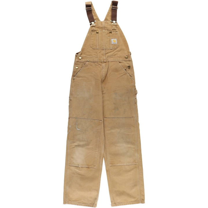 Carhartt Double Knee Duck Overalls, Men's, Size W33 cotton brown type Vintage Second Hand