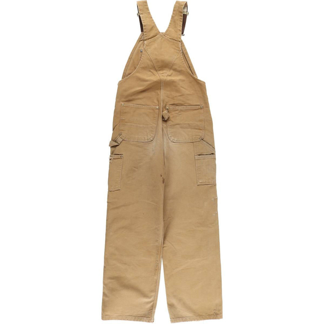 Carhartt Double Knee Duck Overalls, Men's, Size W33 cotton brown type Vintage Second Hand