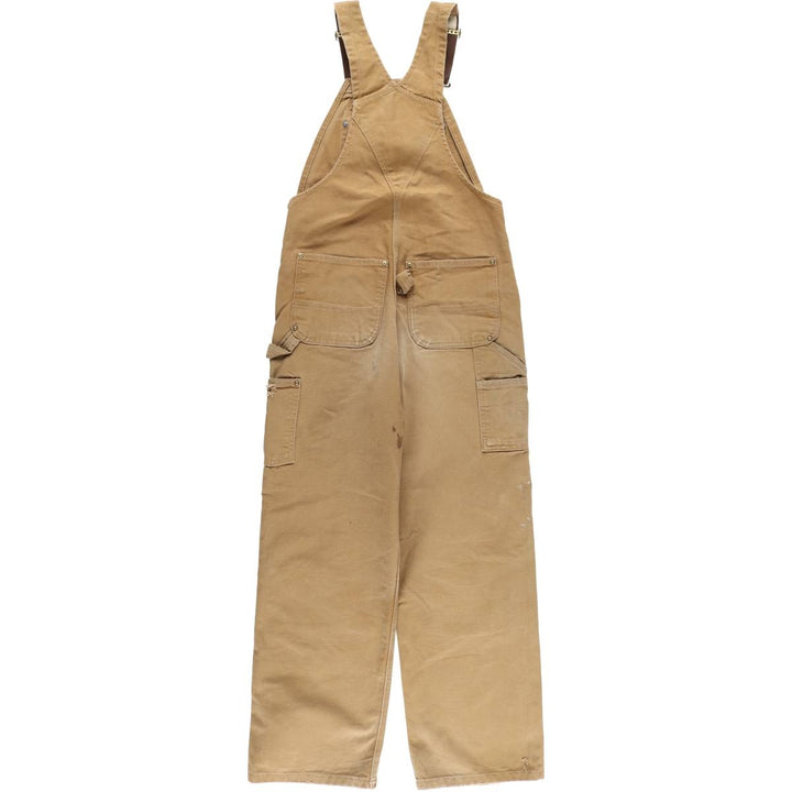 Carhartt Double Knee Duck Overalls, Men's, Size W33 cotton brown type Vintage Second Hand