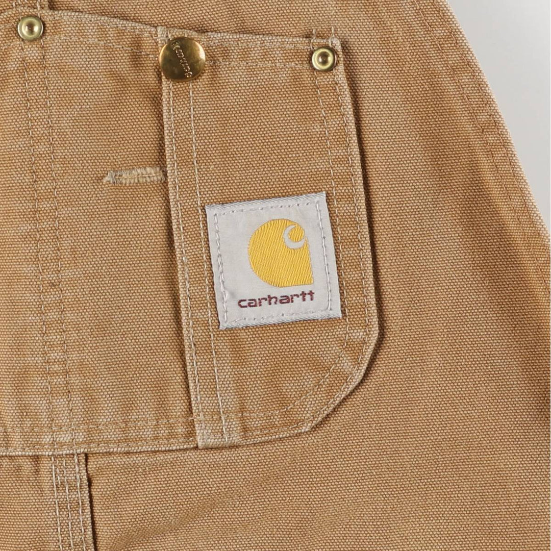 Carhartt Double Knee Duck Overalls, Men's, Size W33 cotton brown type Vintage Second Hand