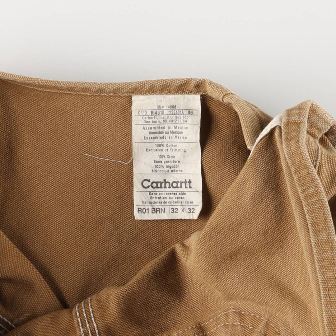 Carhartt Double Knee Duck Overalls, Men's, Size W33 cotton brown type Vintage Second Hand