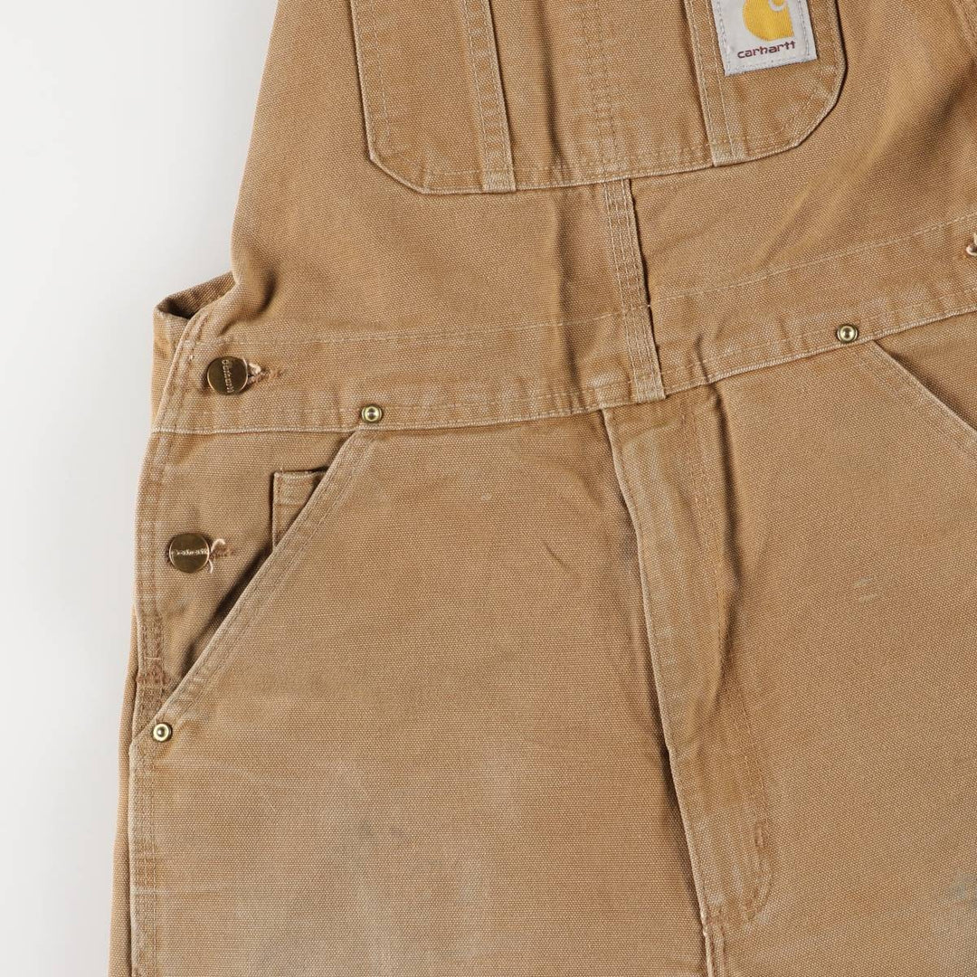 Carhartt Double Knee Duck Overalls, Men's, Size W33 cotton brown type Vintage Second Hand