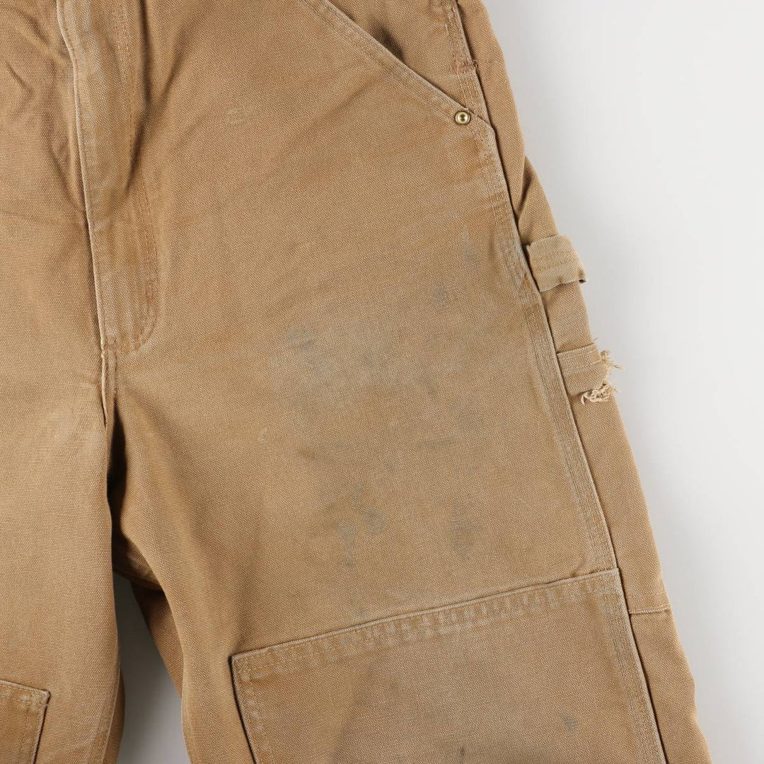 Carhartt Double Knee Duck Overalls, Men's, Size W33 cotton brown type Vintage Second Hand