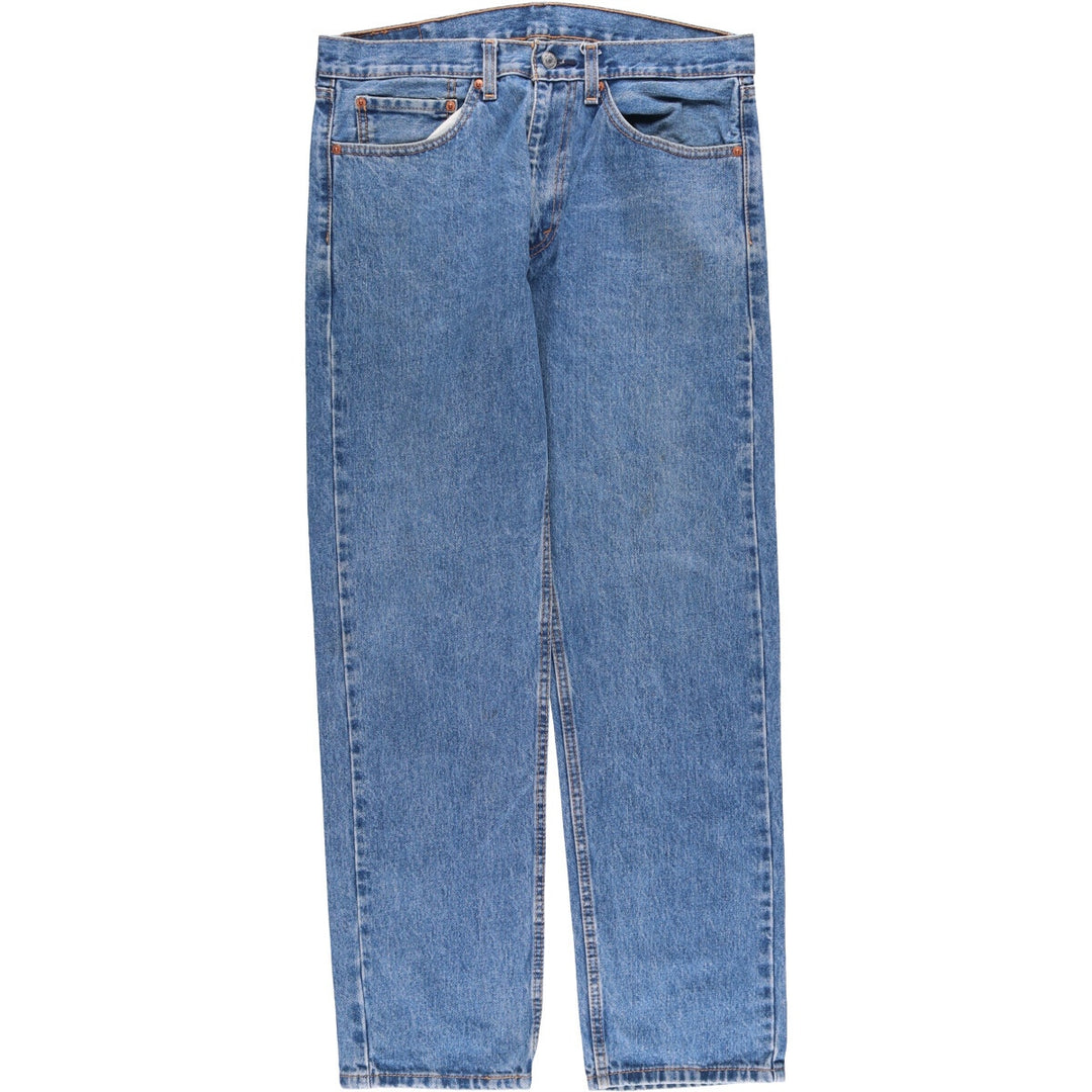 Levi's 505 tapered denim pants for men, equivalent to w35 unclear blue type Vintage Second Hand