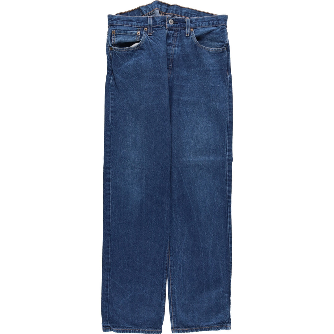 Levi's 501 Euro Model Straight Denim Pants, Men's, Size W37 cotton blue type Vintage Second Hand