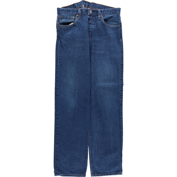 Levi's 501 Euro Model Straight Denim Pants, Men's, Size W37 cotton blue type Vintage Second Hand