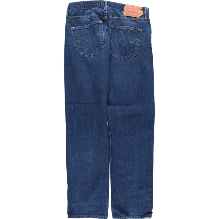 Levi's 501 Euro Model Straight Denim Pants, Men's, Size W37 cotton blue type Vintage Second Hand