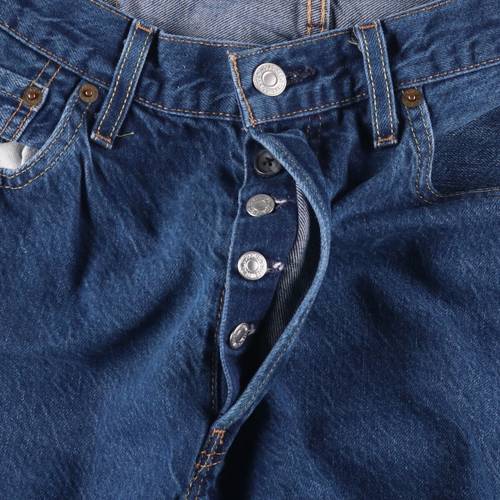 Levi's 501 Euro Model Straight Denim Pants, Men's, Size W37 cotton blue type Vintage Second Hand