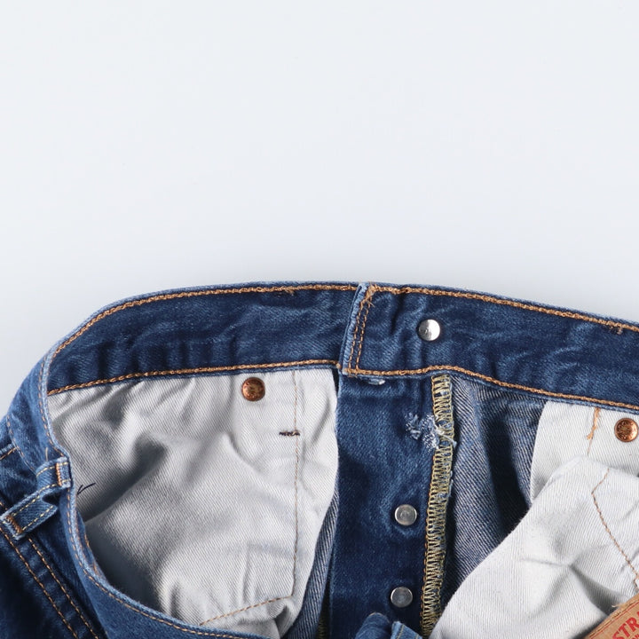 Levi's 501 Euro Model Straight Denim Pants, Men's, Size W37 cotton blue type Vintage Second Hand