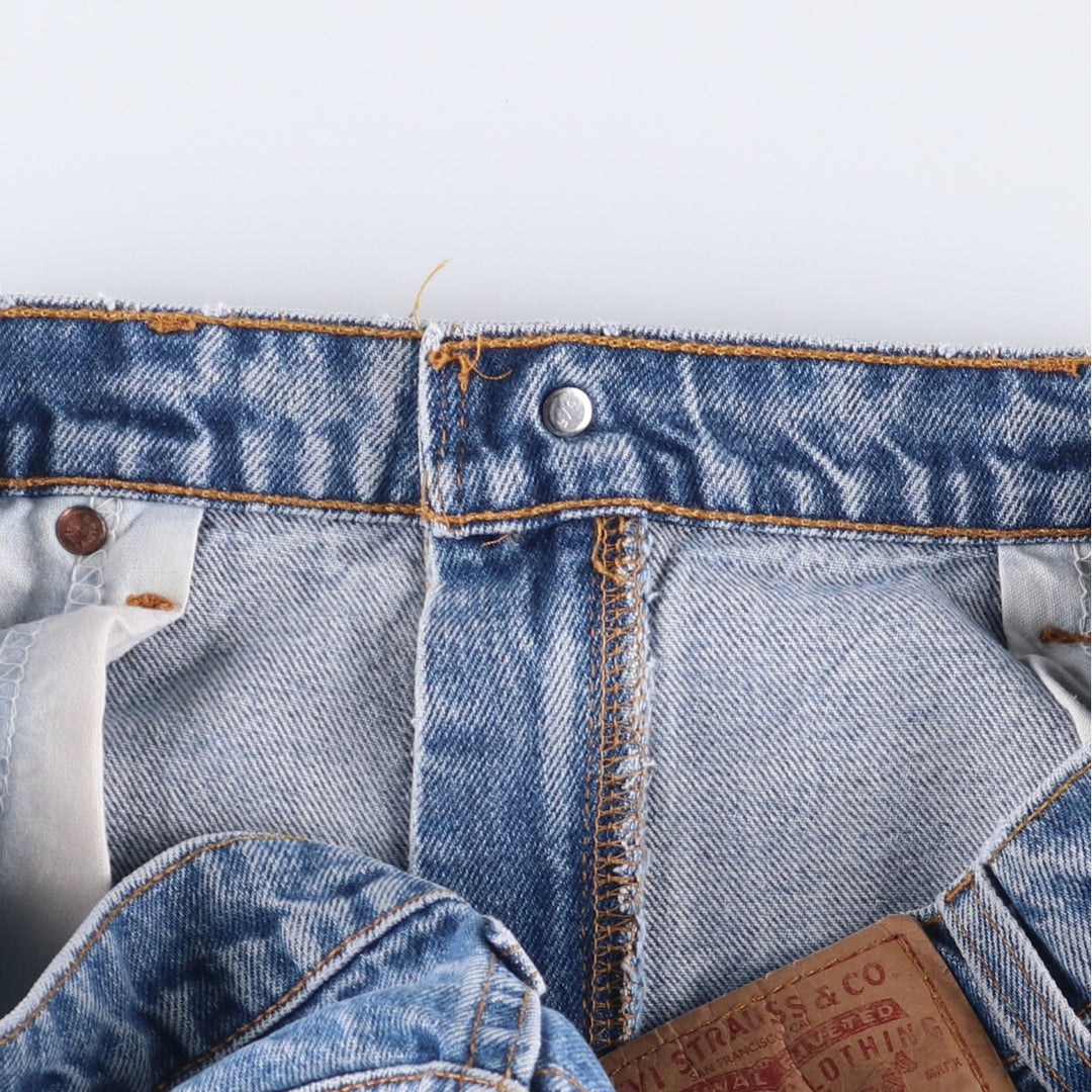 90'S Levi's 505 REGULAR FIT STRAIGHT LEG Tapered Denim Pants Made in USA Men's W36 Vintage cotton blue type Vintage Second Hand