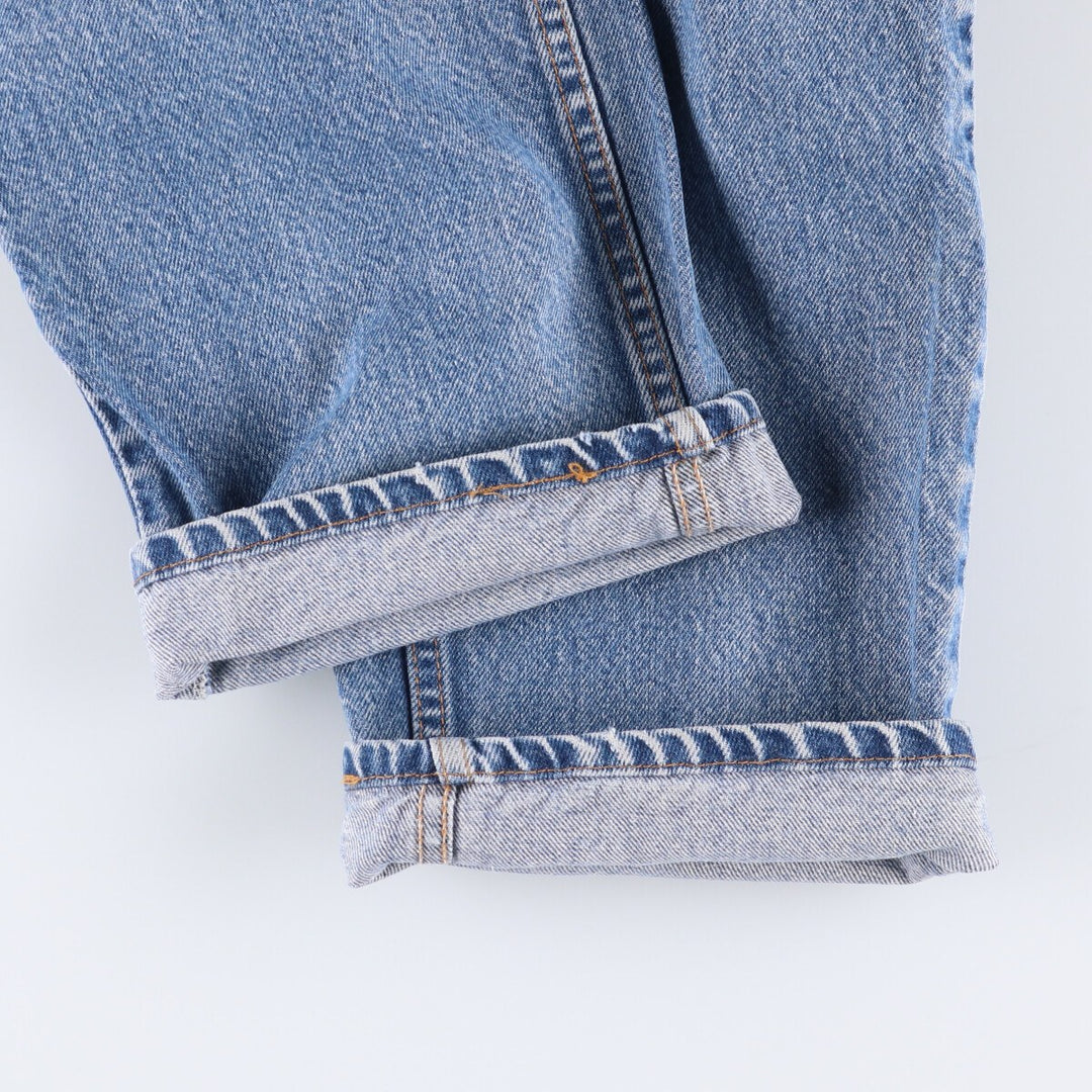 90'S Levi's 505 REGULAR FIT STRAIGHT LEG Tapered Denim Pants Made in USA Men's W36 Vintage cotton blue type Vintage Second Hand