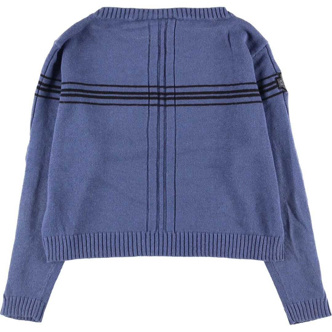 Harley-Davidson Ramie x Cotton Knit Sweater, Women's Size Medium Lamy blue type Vintage Second Hand