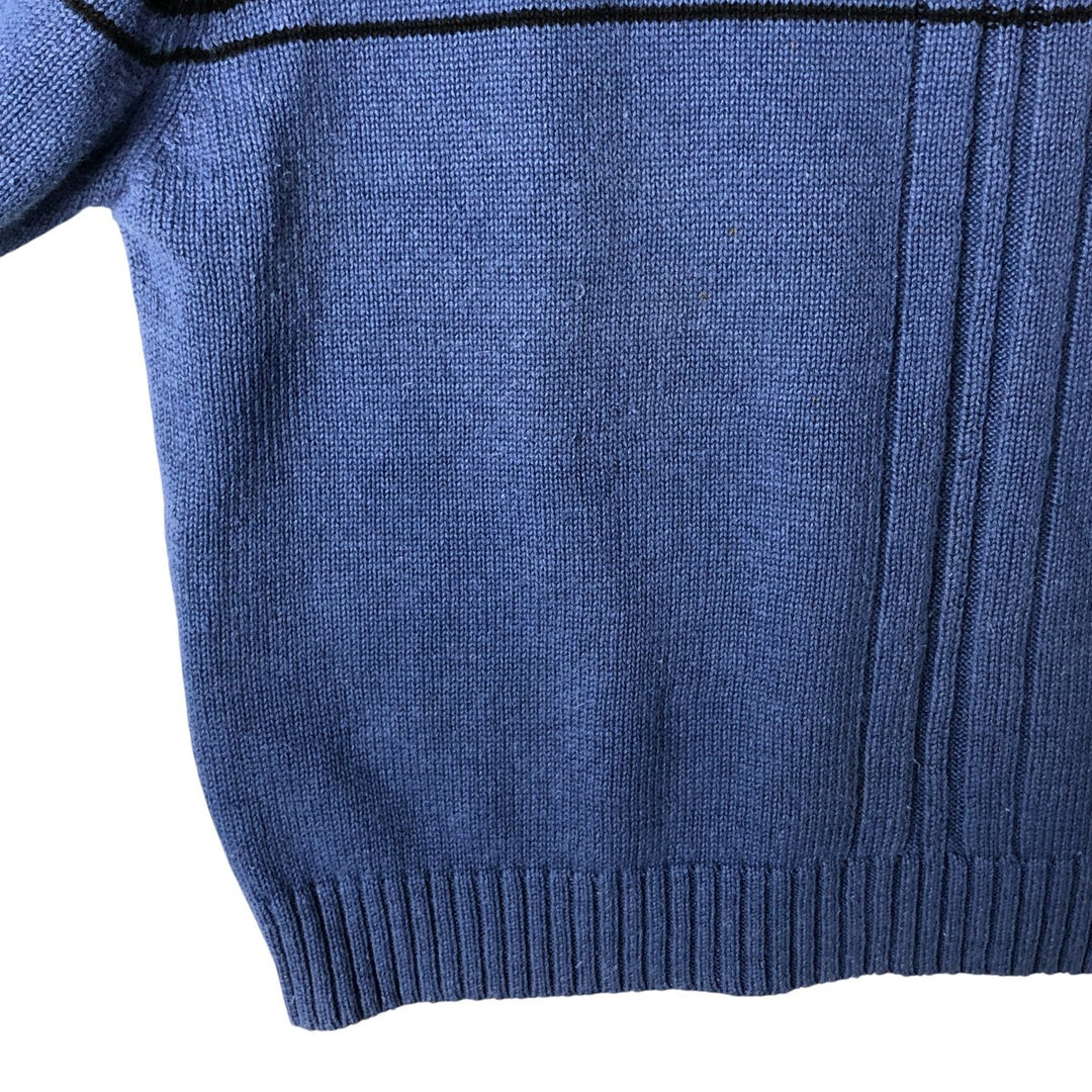 Harley-Davidson Ramie x Cotton Knit Sweater, Women's Size Medium Lamy blue type Vintage Second Hand