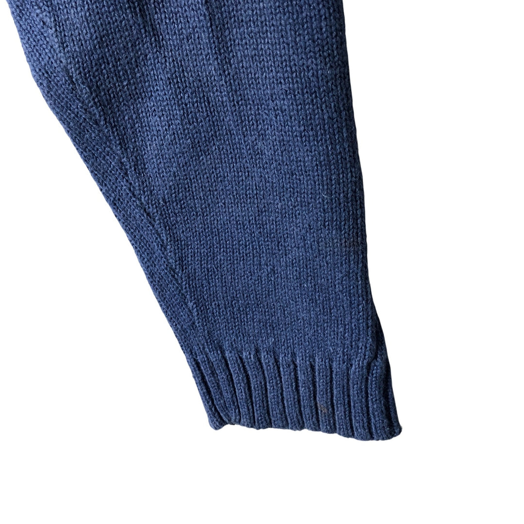 Harley-Davidson Ramie x Cotton Knit Sweater, Women's Size Medium Lamy blue type Vintage Second Hand