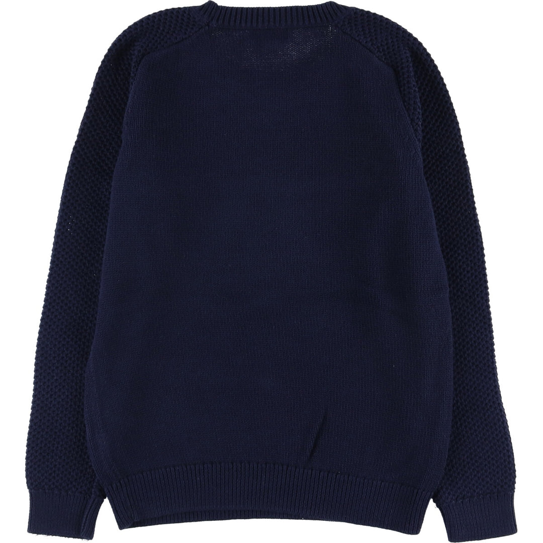 Ralph Lauren Jeans Co. cotton knit sweater, women's size M cotton navy blue type Vintage Second Hand