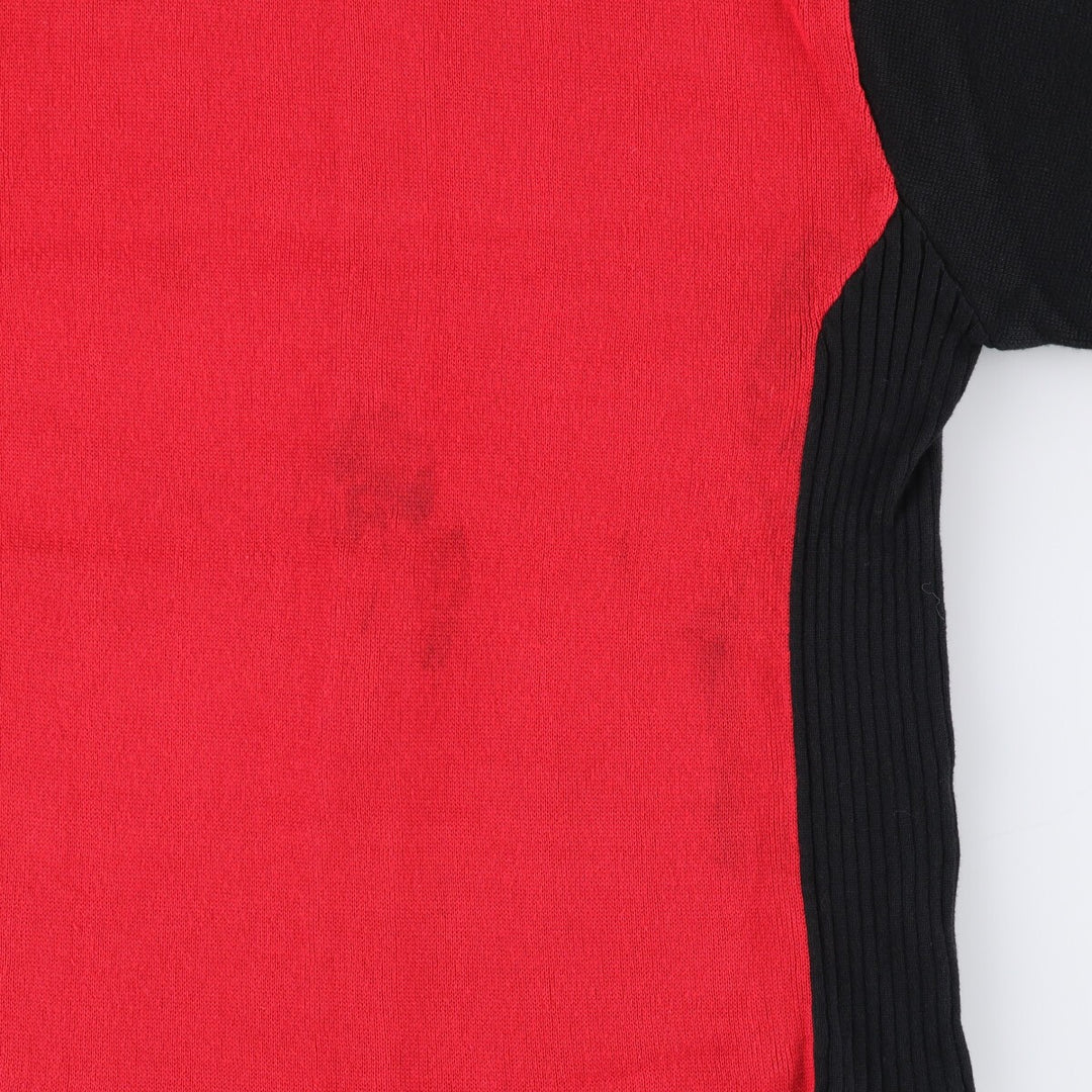 Liz Claiborne LIZ AND CO Full-Zip Knit Sweater, Women's Size Small cotton red type Vintage Second Hand