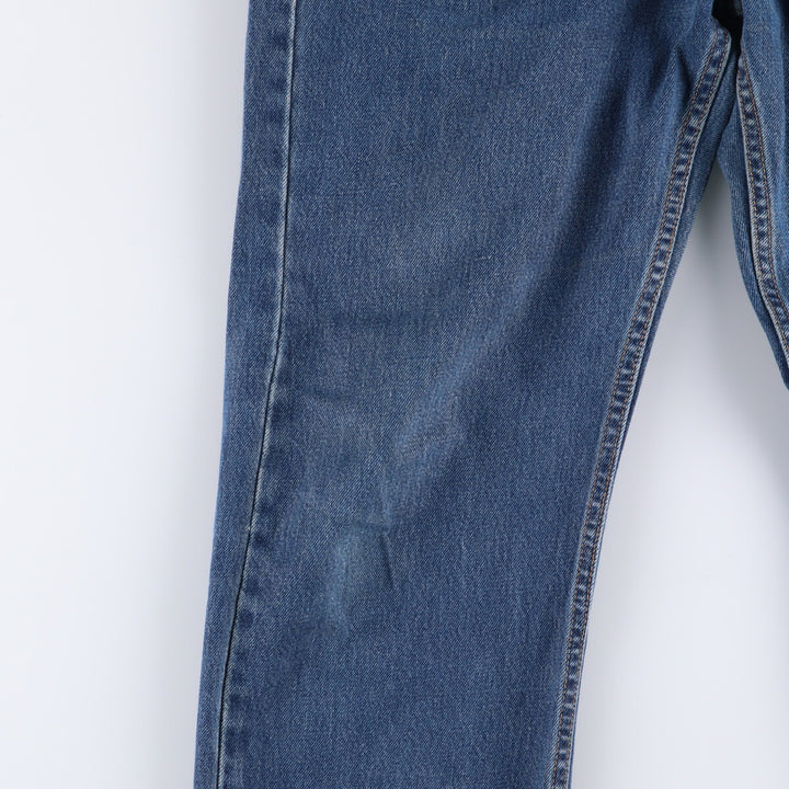 00'S Levi's 505 REGULAR FIT STRAIGHT LEG tapered denim pants made in USA, men's size w34 cotton blue type Vintage Second Hand