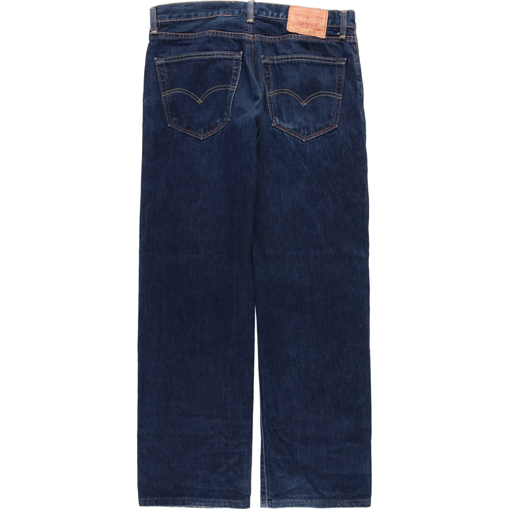 Levi's 505 tapered denim pants for men, size W34 cotton blue type Vintage Second Hand