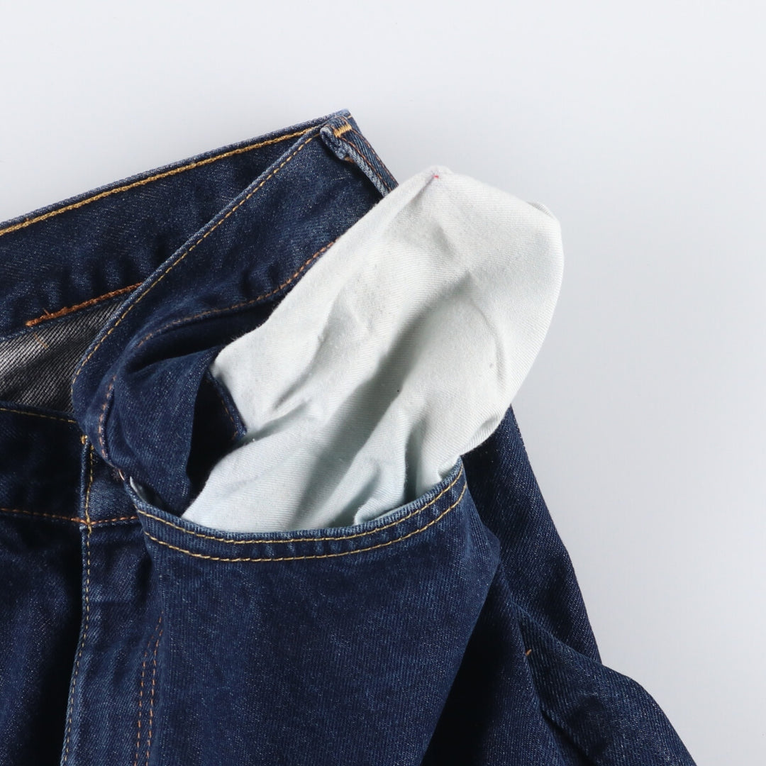 Levi's 505 tapered denim pants for men, size W34 cotton blue type Vintage Second Hand