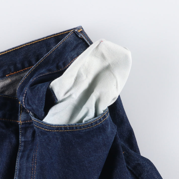 Levi's 505 tapered denim pants for men, size W34 cotton blue type Vintage Second Hand