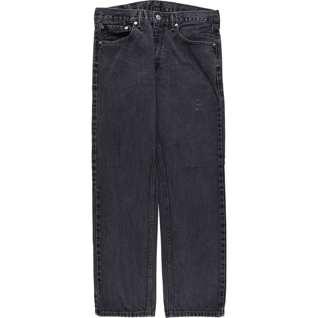 Levi's 505 Black Denim Tapered Denim Pants for Men, W34 equivalent cotton black type Vintage Second Hand