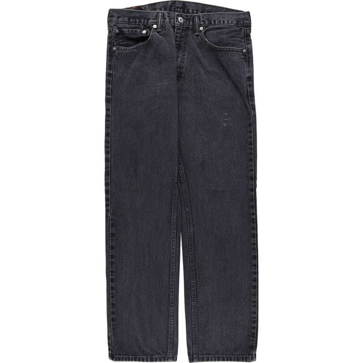 Levi's 505 Black Denim Tapered Denim Pants for Men, W34 equivalent cotton black type Vintage Second Hand