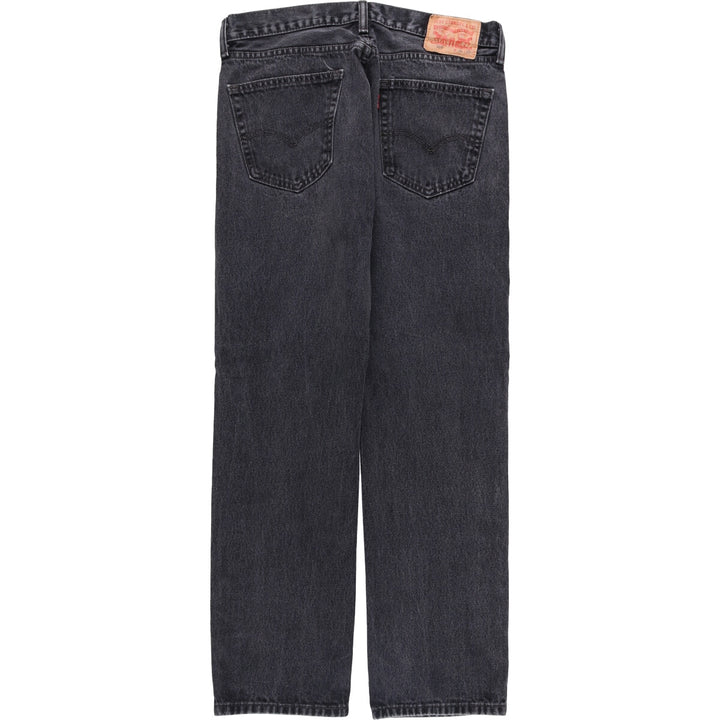 Levi's 505 Black Denim Tapered Denim Pants for Men, W34 equivalent cotton black type Vintage Second Hand